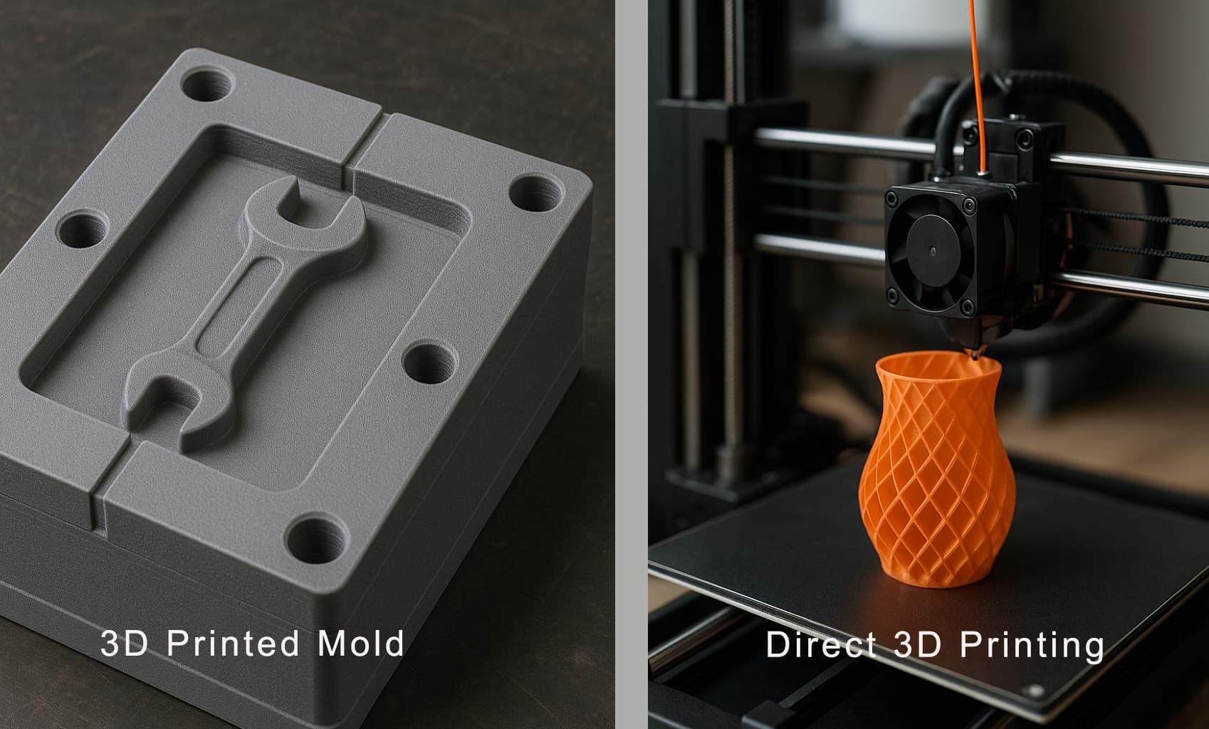 3D Printed Mold vs Direct 3D Printing