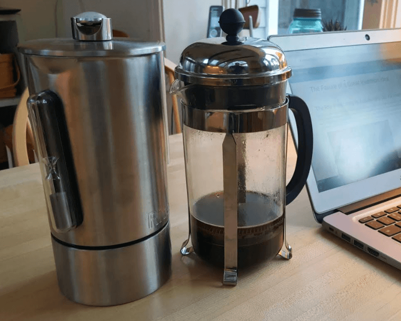 Rite Press and a classic french press